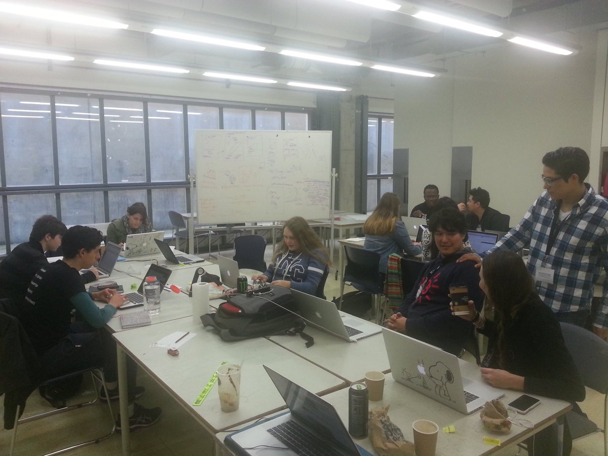 TorangeJuice's tweet photo. The team is hard at work and close to finishing in the final day of @GovHackAU @SAUnleashed #GovHack2016 https://t.co/M5r2loWV4m