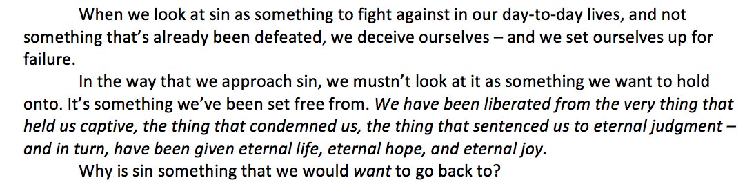 amanda_beguerie's tweet photo. #WIPaj NaNo Day 30: Why is sin something we value, when we've been freed from it? #amwriting (only one day left π±) https://t.co/wyy6dCDpL2