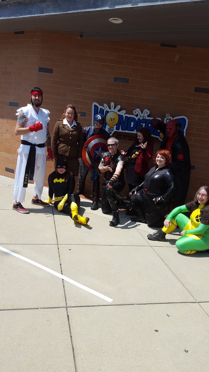 ICAcosplay's tweet photo. ICA members were on hand and in force at the WonderLab Museum in Bloomington for the Superhero Science event! https://t.co/GgceZjTFlw