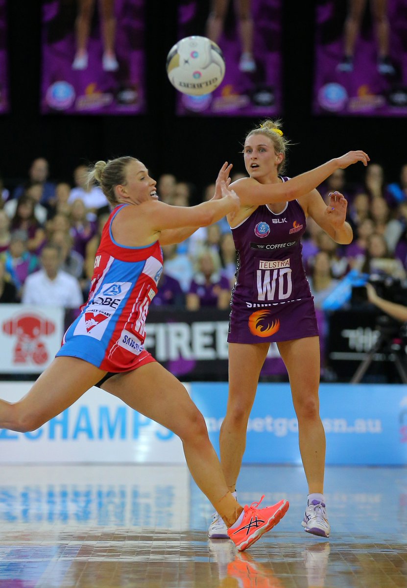Champions! The Firebirds win the grand final in double extra time 69-67! #ANZCGF #PurpleSquad #BackToBack