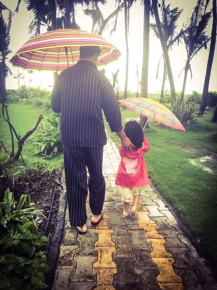 When the heavens open,only my daughter can make it feel like a heavenly day!Love her 2 the moon &amp; back #SundayFunday