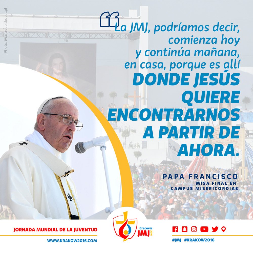 #ThanksWYD #Krakow2016 #NosVemosenPanama :)