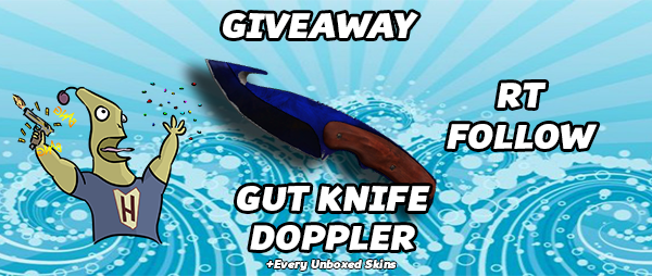 GiveAway Time! This lovely knife and every unboxed skins in the video: goo.gl/XaVWlQ Best of luck! :)
