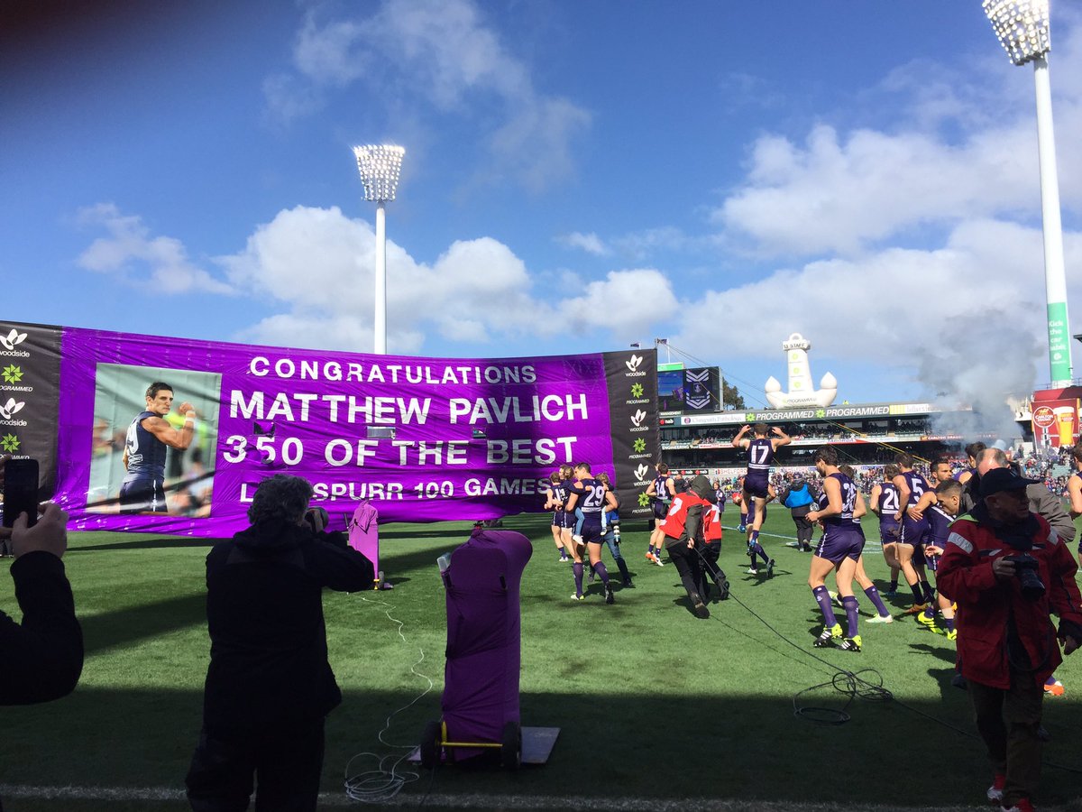 SevenPerth's tweet photo. Tune in to @7NewsPerth tonight to watch the post game tribute to #MatthewPavlich https://t.co/fMFcY8R6Cc