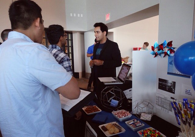 sushain's tweet photo. Talking to #ibminterns about platform engg, #datascience and #insights economy #insightcloudservices #IBMandWeather https://t.co/Skr0jrW938