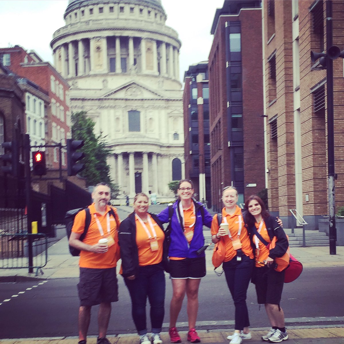 L4rbs's tweet photo. Prudential @RideLondon volunteer supervisor dream team out &amp; about at FreeCycle yesterday https://t.co/S59LVqhS3t