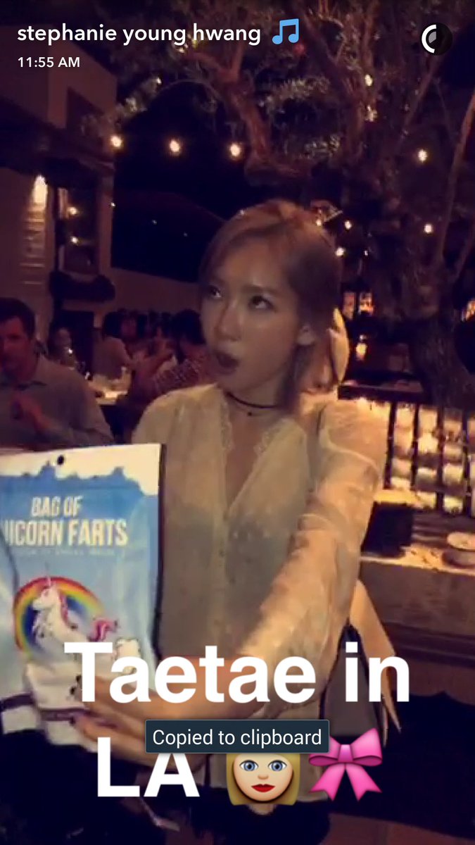 kimtaeyeonews's tweet photo. [Tiffany snapchat] with Taeyeon 👋 #taeny in LA 🙊🙊💕 https://t.co/AWDFN48pfF