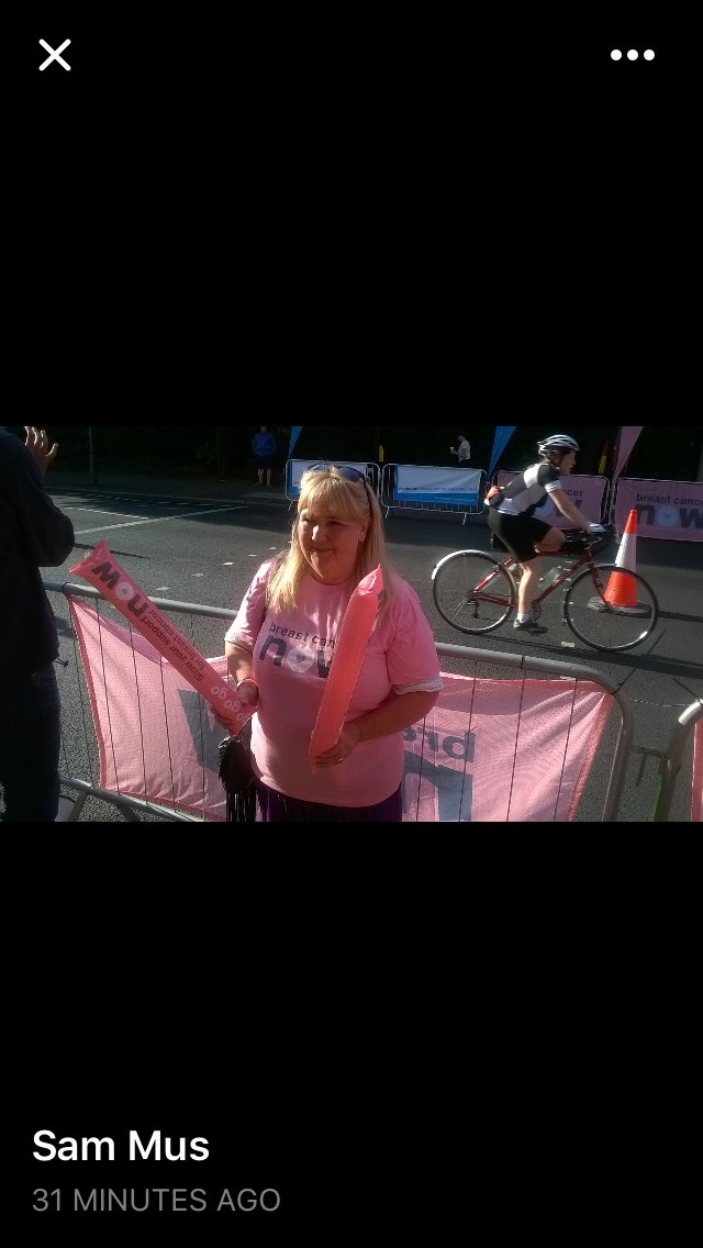 paulineakerman's tweet photo. @RideLondon  Peter musumeci riding for breast cancer on behalf of his mum who had breast cancer https://t.co/K7jfnnSH2W