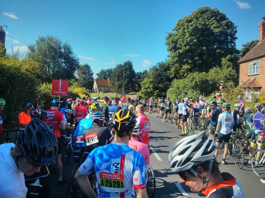Two cyclists hurt amid RideLondon event chaos Two cyclists hurt amid RideLondon event chaos