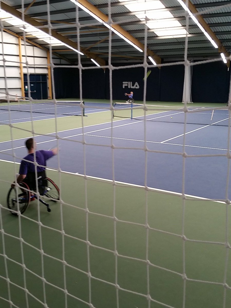 GSPDisability's tweet photo. @BenC1987 marcfrancis @jackpegram1  playing first round @DanMaskellTrust @TennisFndation for @GSPDisability https://t.co/imNlE3hAZZ