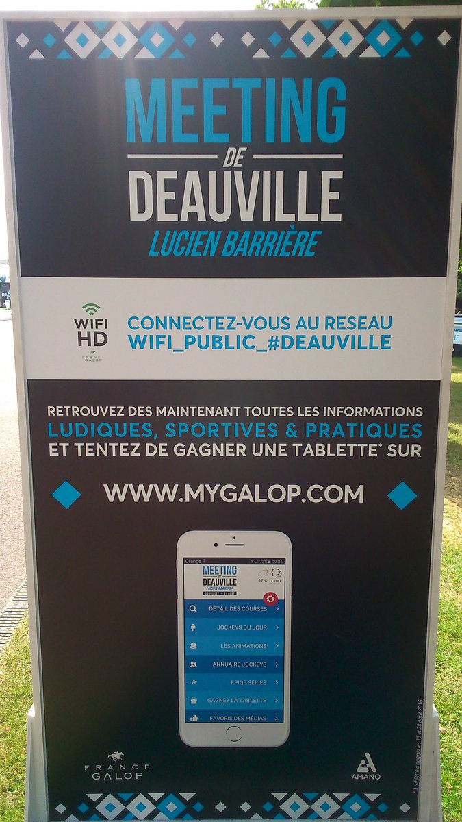 sofia0nadir's tweet photo. #Bestracing #Deauville @EPIQSERIES @EricCluzeau @PMoraux @Orange_France @OES  répond présent pour le Wifi full HD ! https://t.co/avyew131dk