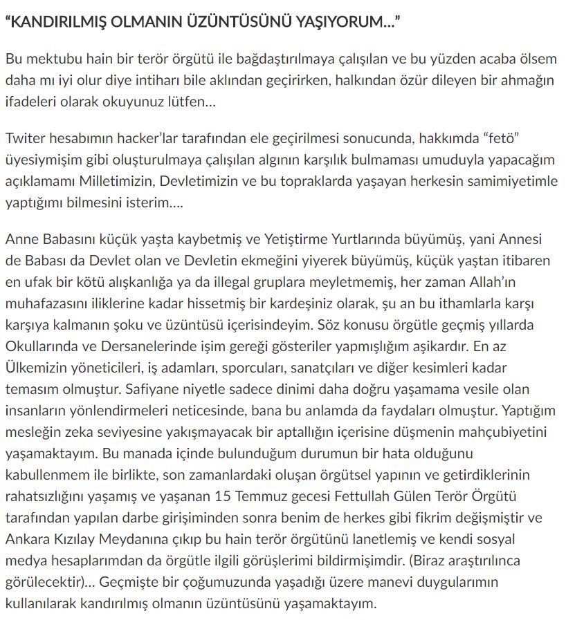 Atalay Demirci'de kendinin bir ahmak olduğunu söylüyor :) " ahmak" :):)