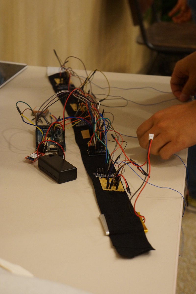 theportatcern's tweet photo. Belt Compass #Blind #Navigation prototype at #CERNWebfest from #OGH2016 @RTScqfd https://t.co/liNPggHQjQ https://t.co/1k2zZToWw6