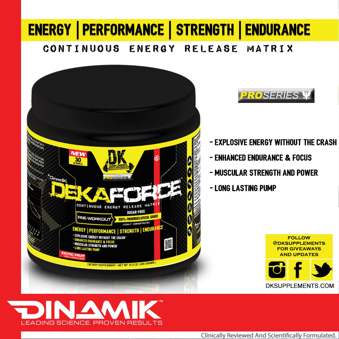 DKSupplements's tweet photo. DEKAFORCE [PRE-WORKOUT] //Energy//Performance//Strength//Endurance••• DINAMIK™ 🔼 #bedinamik ✨https://t.co/XSWn3HYsPh https://t.co/OsQlf0IdA0