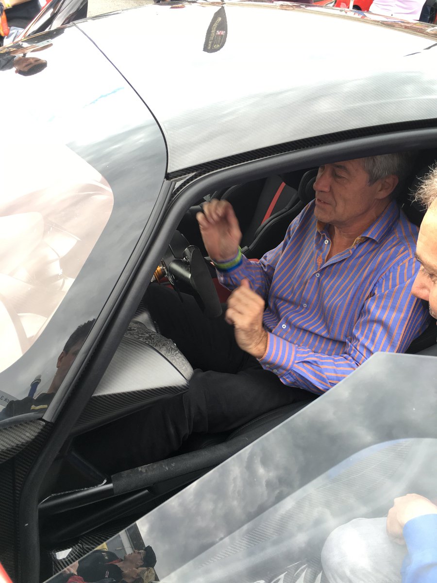 Tiff Needell enjoyed his brief time with the Aston Martin Vulcan! #TFCF2016