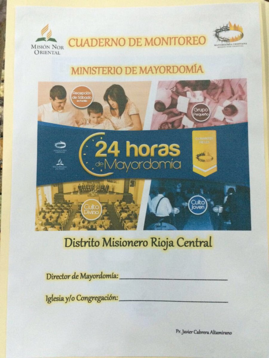 PrJCabrera's tweet photo. Cuadernos de Mayordomía serán una bendición para fortalecer el trabajo en las Iglesias de #DistritoRiojaCentral #MNO https://t.co/ixSqyg7O4R