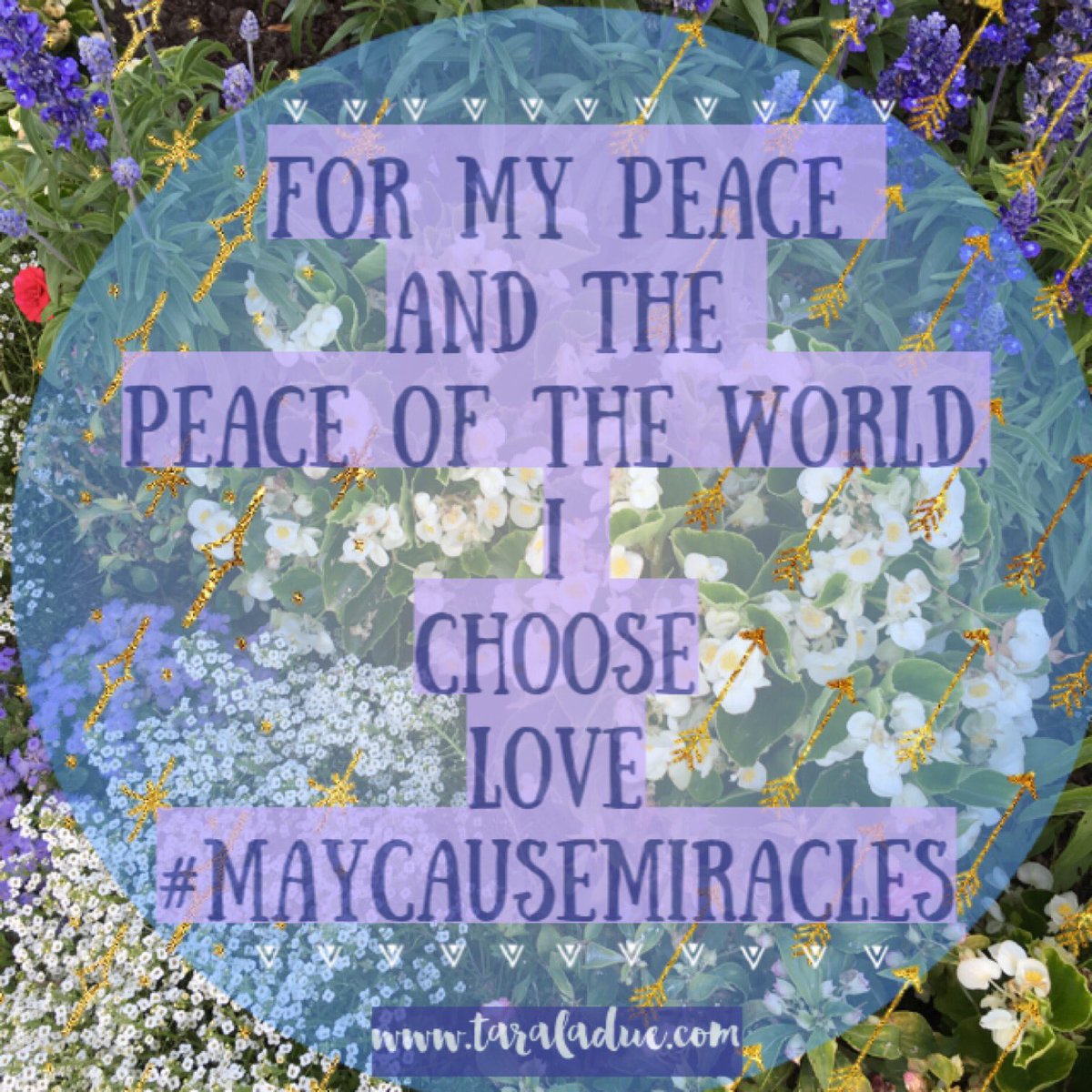 For my #peace ☮ and the peace ☮ of the world, I choose #love❤️! Day 36 of #maycausemiracles by @GabbyBernstein