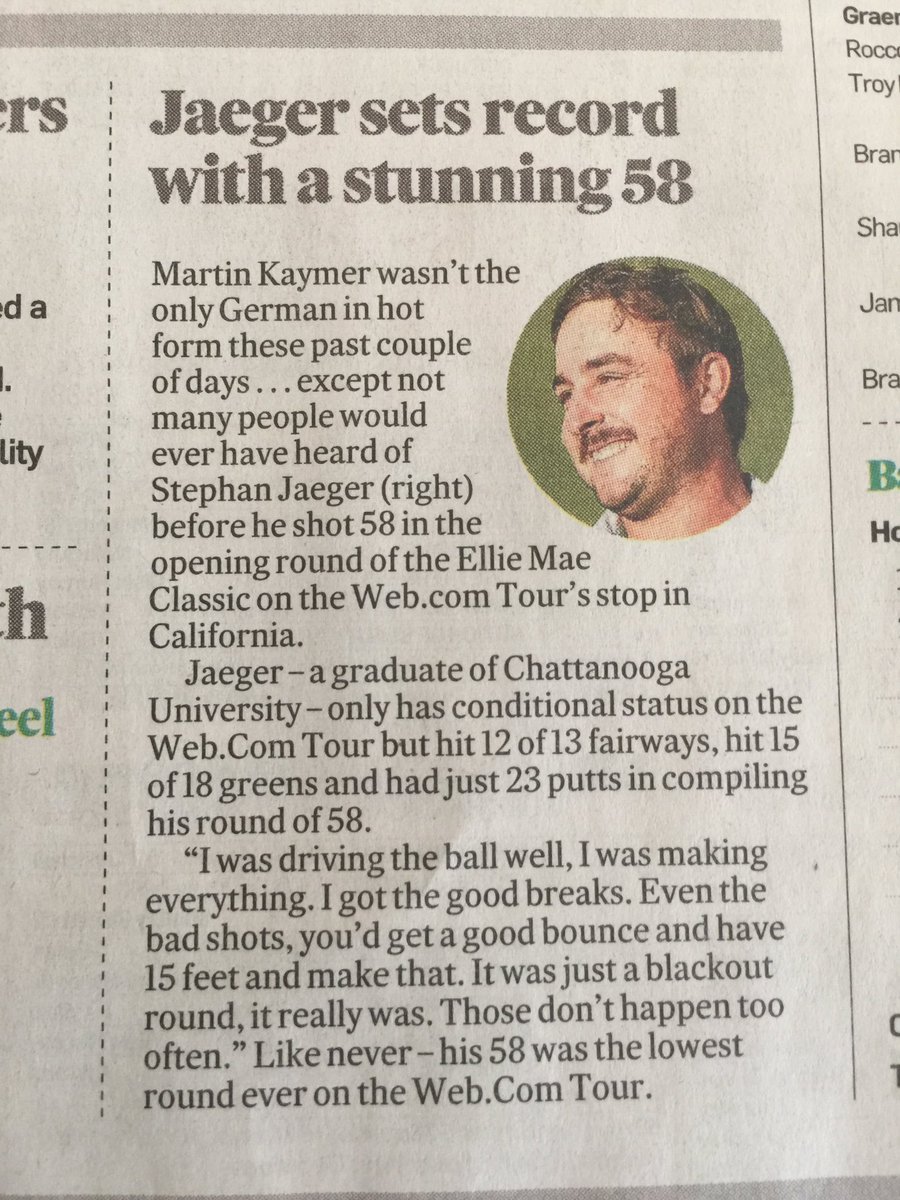 Congrats <a href="/SJ_sedl_Golf/">Stephan Jaeger</a> I'm even finding you in The Irish Times newspaper.