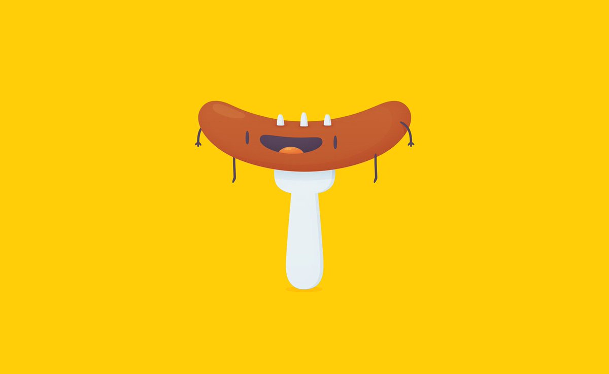freakinmonsters's tweet photo. Just chillin'. #illustration #sausage https://t.co/sVUUdLiEEe