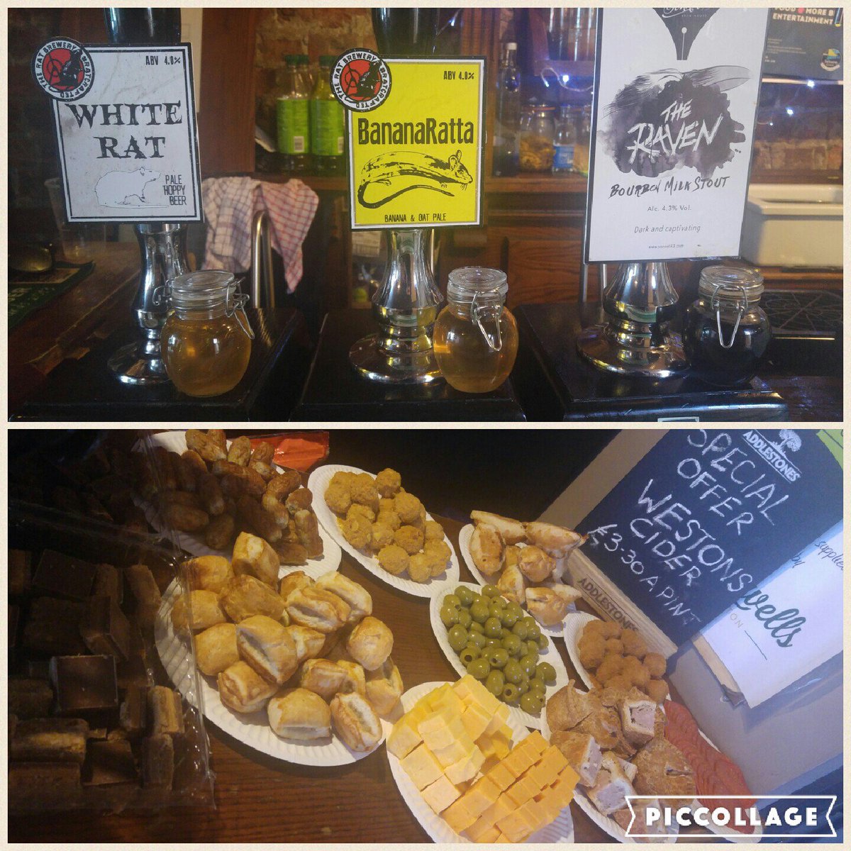 SherlocksBaker's tweet image. 🍺 Super Sunday 🍺
White Rat - 4% - @RatBrewery 
BananaRatta - 4% - @RatBrewery 
The Raven - 4.3% - @Sonnet43Brew