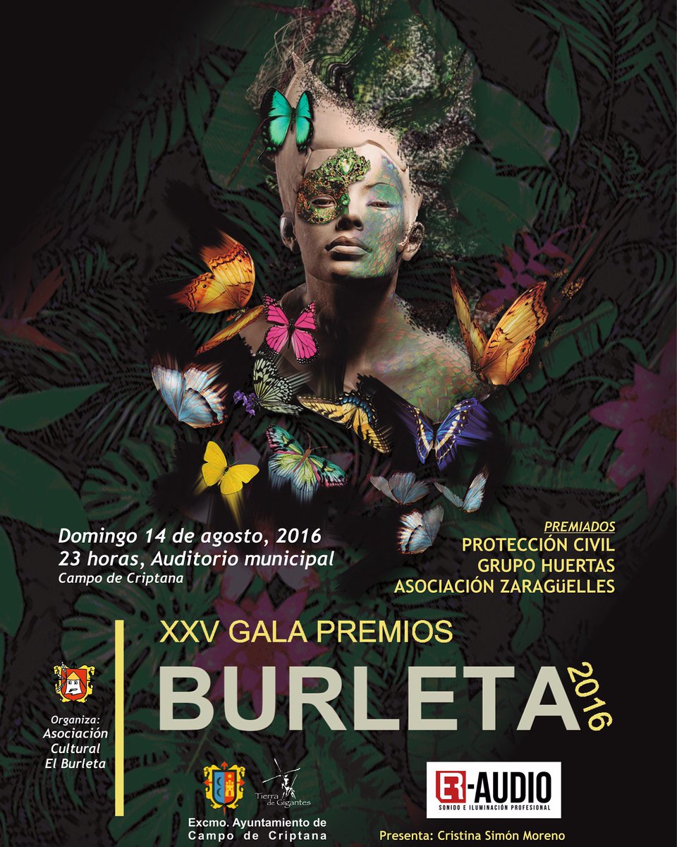 AC_ElBurleta's tweet photo. Gala Premios BURLETA - 14 de Agosto 2016

Premiados:

🔹 Protección Civil 
🔹 Grupo Huertas
🔹 Asociación Zaragüelles https://t.co/xIbeeAlWpH