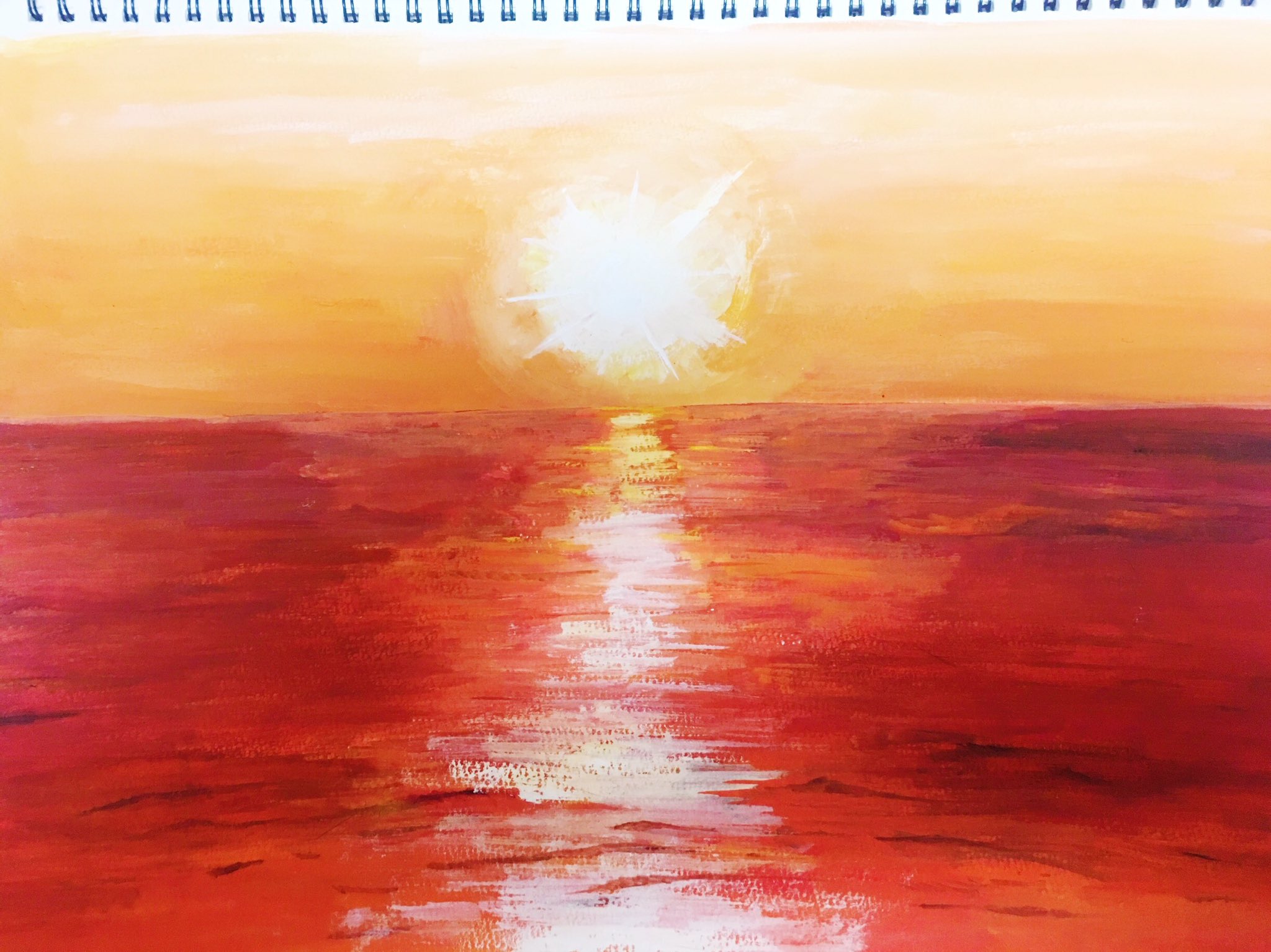 日本限定モデル 太陽 夕焼け 手描きイラスト 権利使用自由 夕日 代筆屋 水彩画 アート 写真 Morrismonument Com