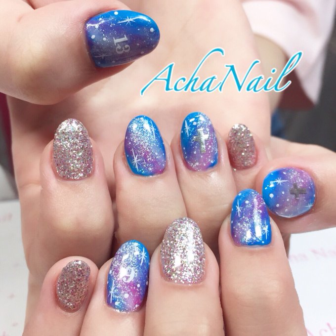 池袋ネイルサロンachanail ギャラクシーネイル T Co Svjxodcmbz ギャラクシーネイル 宇宙柄 ギャラクシー 夜空 ブルーネイル 宇宙兄弟 原宿系 タイダイネイル ジェルネイル ネイルデザイン フィルイン T Co Vzmmsdarkb Twitter