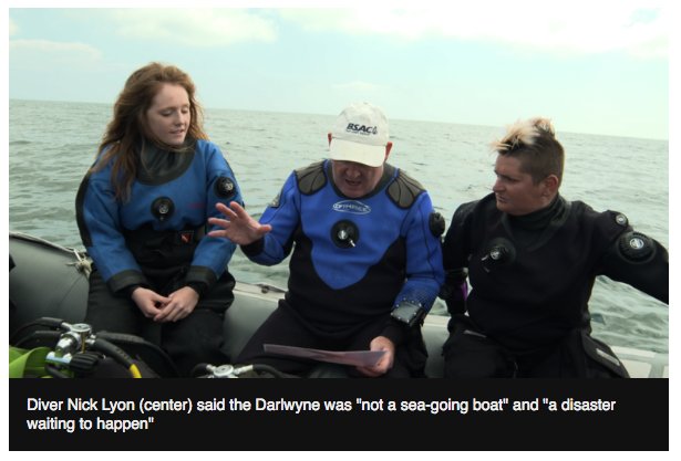 F_Flashman's tweet photo. The Dalwyne discovery is on the BBC with a photo of me! 
@BBCNews #discovery #dive #explore https://t.co/inmkOH5wEE https://t.co/OaNQNsTkZG