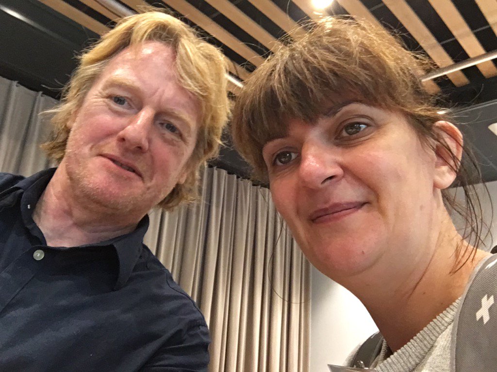 stephenlaw60's tweet photo. me and and fellow humanist - and Corbynite - Wendy at #ehyd here in Utrecht https://t.co/CnKLwJyBwh
