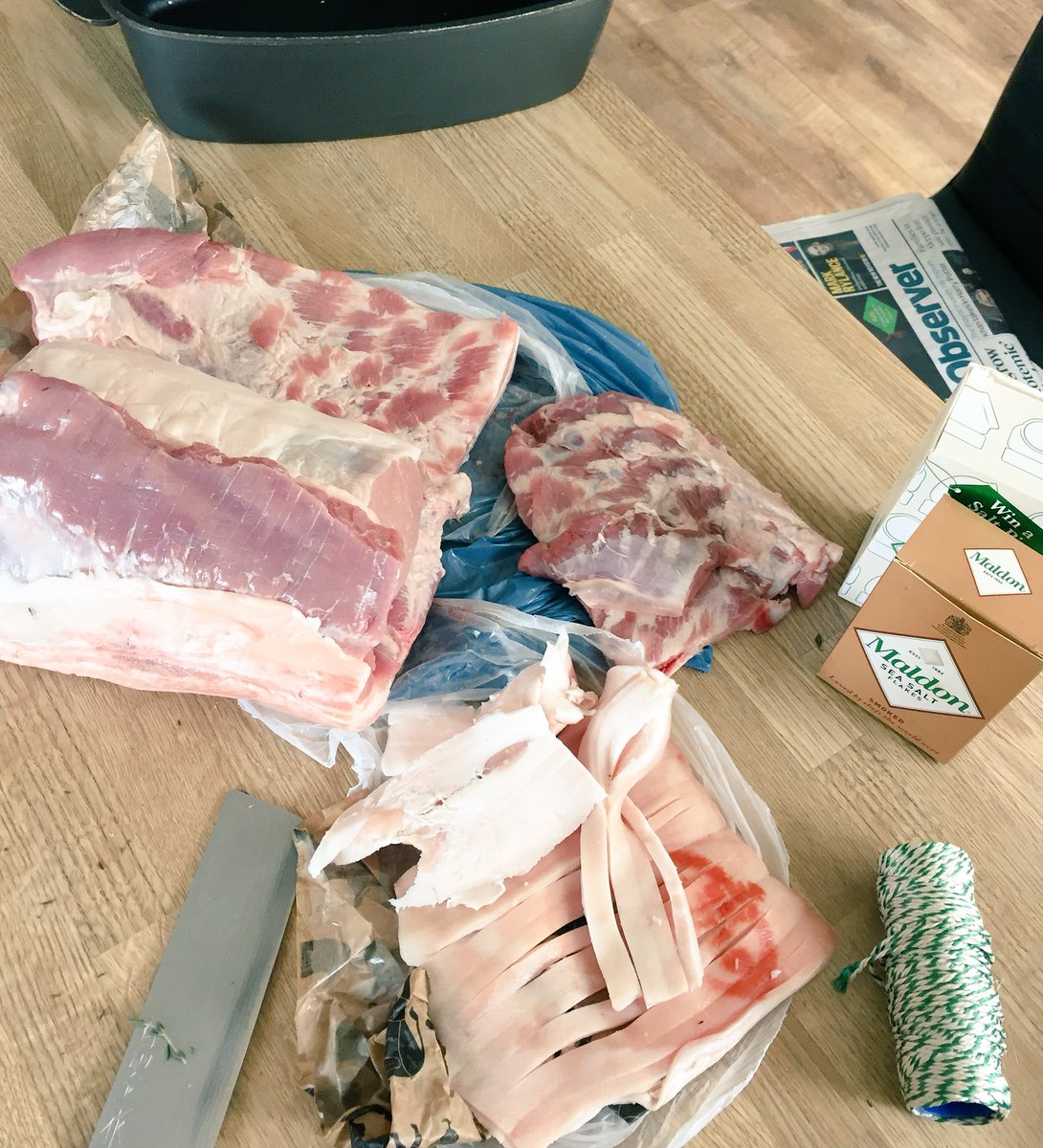 Facey5's tweet image. This little piggy went to market... This little piggy stayed at home...and was made into Porchetta. #porkyperfection