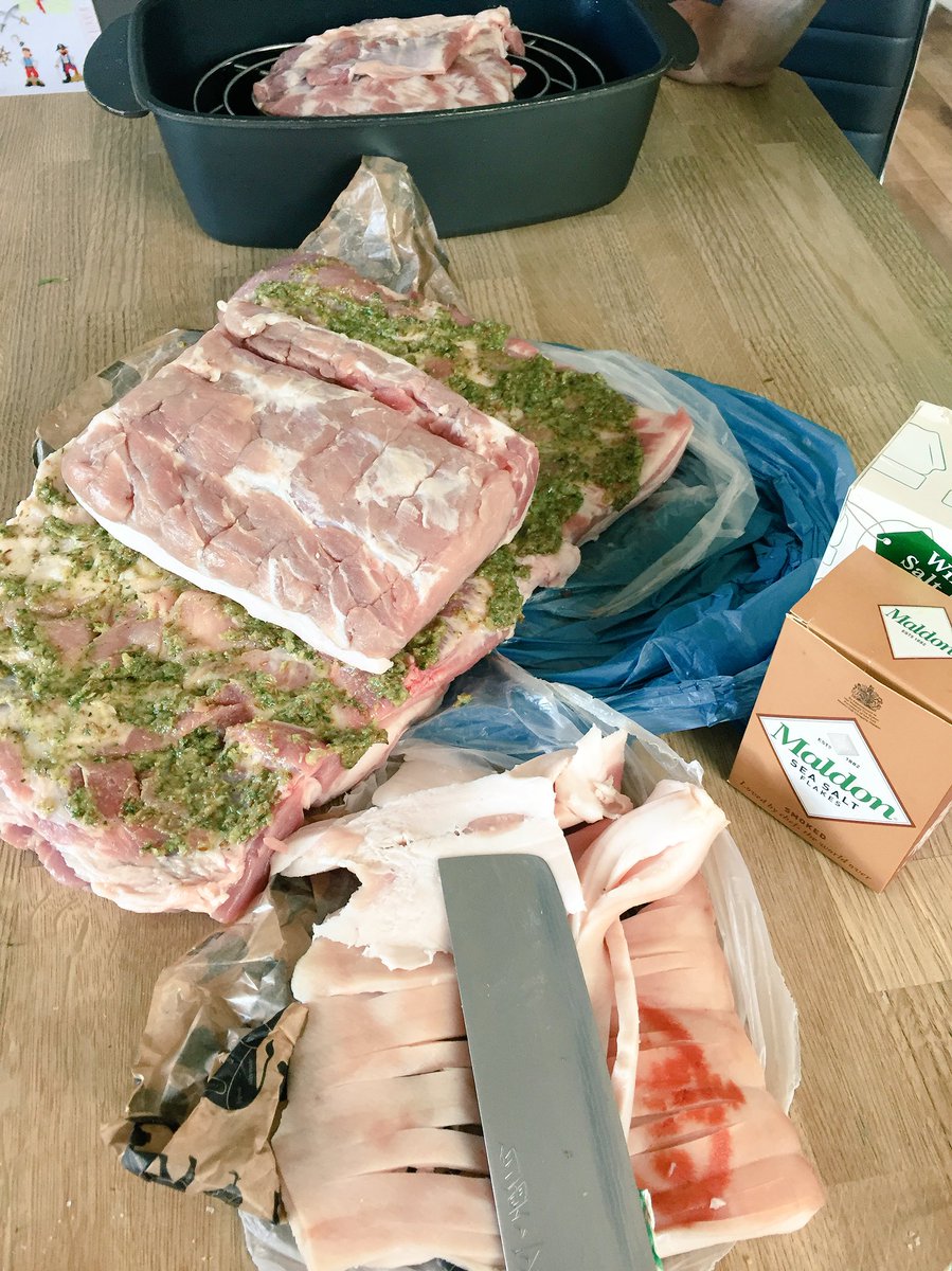 Facey5's tweet image. This little piggy went to market... This little piggy stayed at home...and was made into Porchetta. #porkyperfection