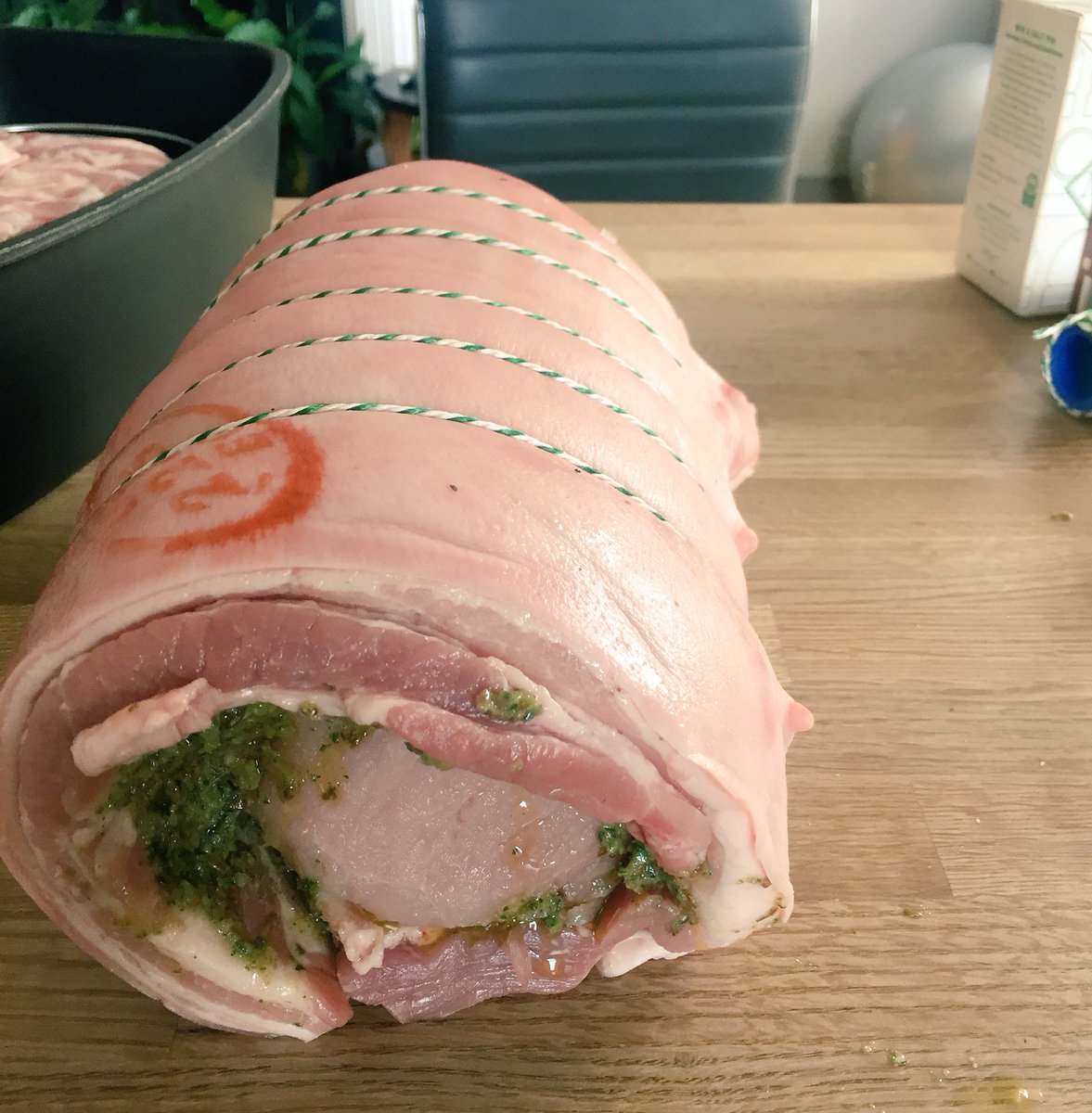 Facey5's tweet image. This little piggy went to market... This little piggy stayed at home...and was made into Porchetta. #porkyperfection