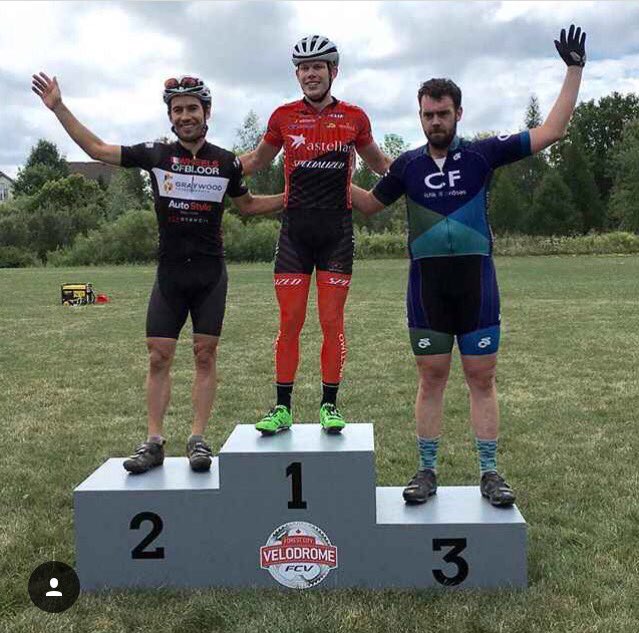 teamCFcycling's tweet photo. @jeffmoote podium in the SS cat at the @TeamKallistoFCV grass track races! @ClifBar @InceptionCycle @ChampSysCanada https://t.co/5Rf16LvFUR