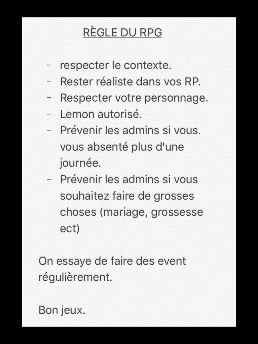 Rpg__NF's tweet photo. Contexte, règles + inscription https://t.co/vWYSS8DHSe