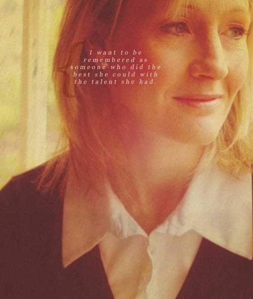 PotterWorldUK's tweet photo. “I want to be remembered as someone who did the best she could with the talent she had.” #HappyBirthdayJKRowling https://t.co/rOfwI0jDa0