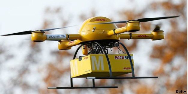 BBCr4today's tweet image. Could drones deliver parcels safely? Dogs might be a problem: bbc.in/2ahtEQJ