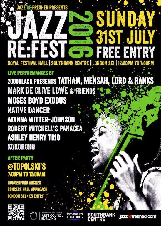 OverratedRated's tweet photo. Sunday Fun Day @jazzrefreshed for JAZZ RE:FEST 2016. A whole day of #free performances today 12-7pm #music #jazz https://t.co/1rEwAIRhBO