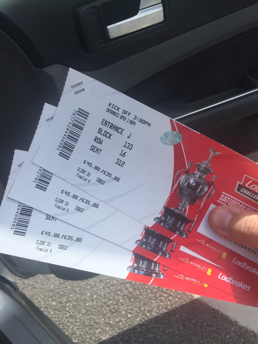 4 hours of queuing and I have my tickets #ChallengeCupFinal #DareToDream #believe
