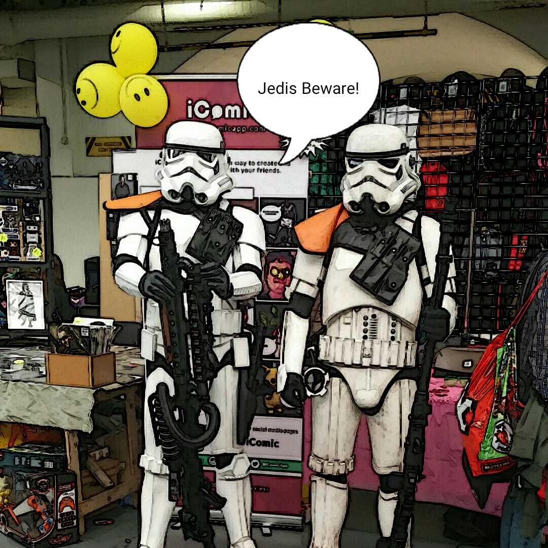 icomicapp's tweet photo. via iComic app @starwars #lfcc #LFCC2016 @icomicapp #icomicapp #stormtroppers https://t.co/aihR2wLmBs