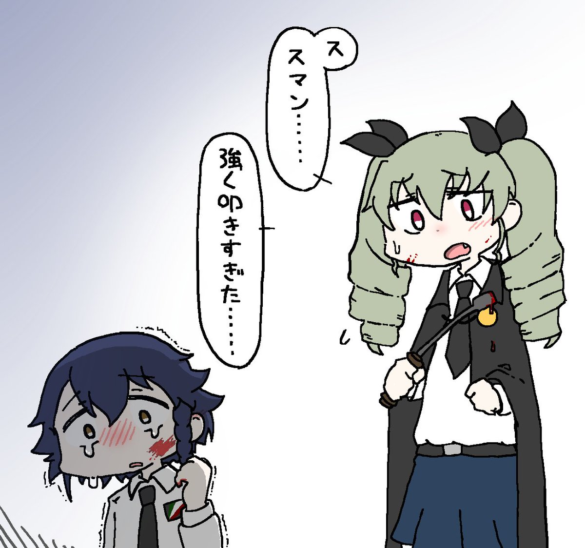 つい手が出てしまったペパチョビ 
