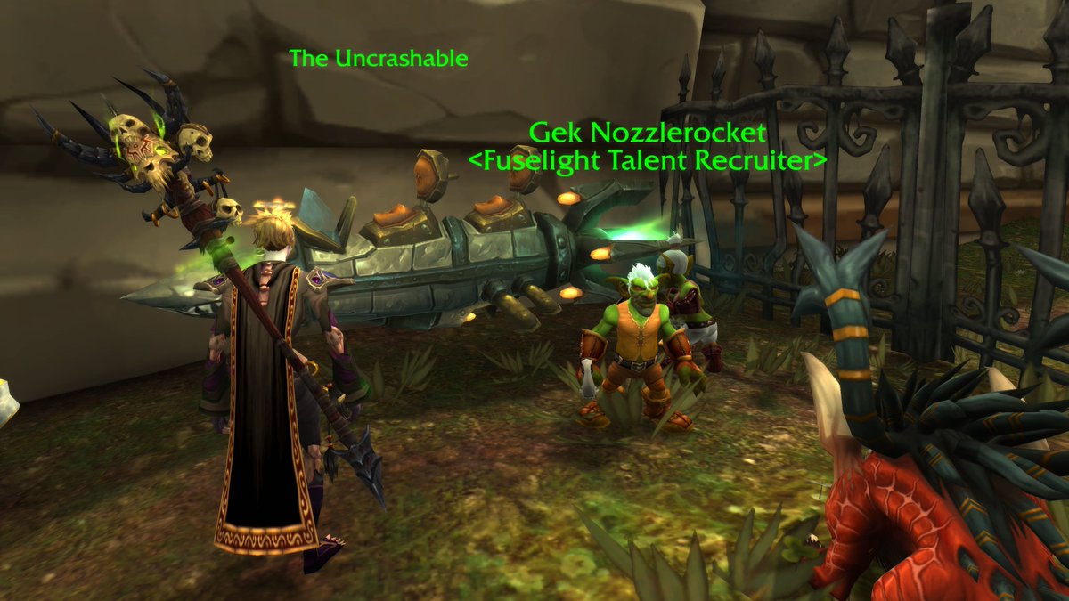 AuthorLuisM's tweet photo. "The Uncrashable". Yup, nothing can go wrong with this trip, nope! #warcraft #goblinengineering https://t.co/jD3gGvhWTN