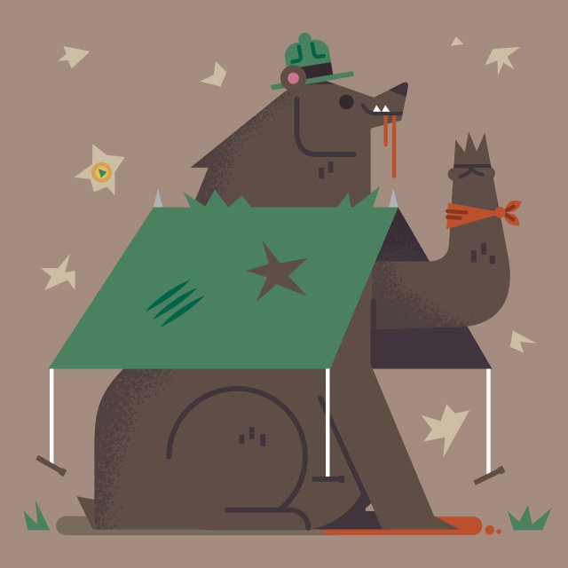 DiarmDraws's tweet photo. Scout's Horror  #scouts #bear #scoutshonour https://t.co/zTx8Q5GxWj