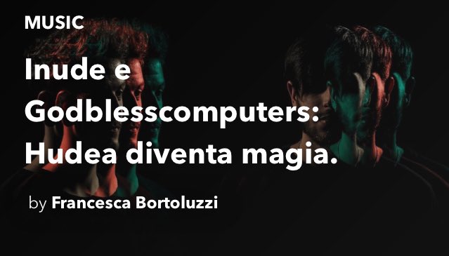 <a href="/inudeofficial/">Inude</a> e <a href="/lorenzo_nada/">Lorenzo Nada</a> creano dipendenza : ve lo racconto su <a href="/soundboundit/">SoundBound.it</a> 

soundbound.it/2016/07/31/inu…