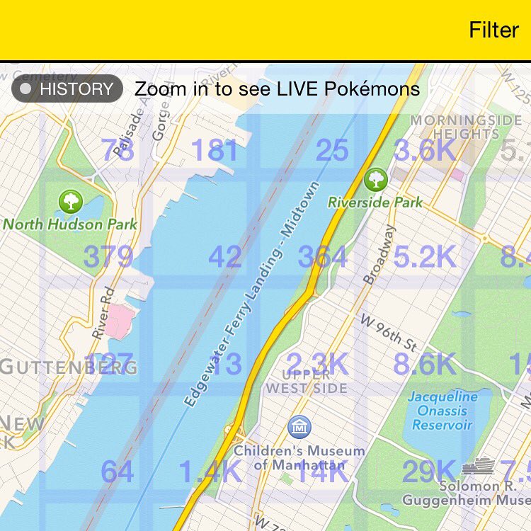 PokenetGo's tweet image. when the server is down, zoom out to see historical statistic data. ONLY AT POKE NET! #pokenet#pokemongo#pokemon