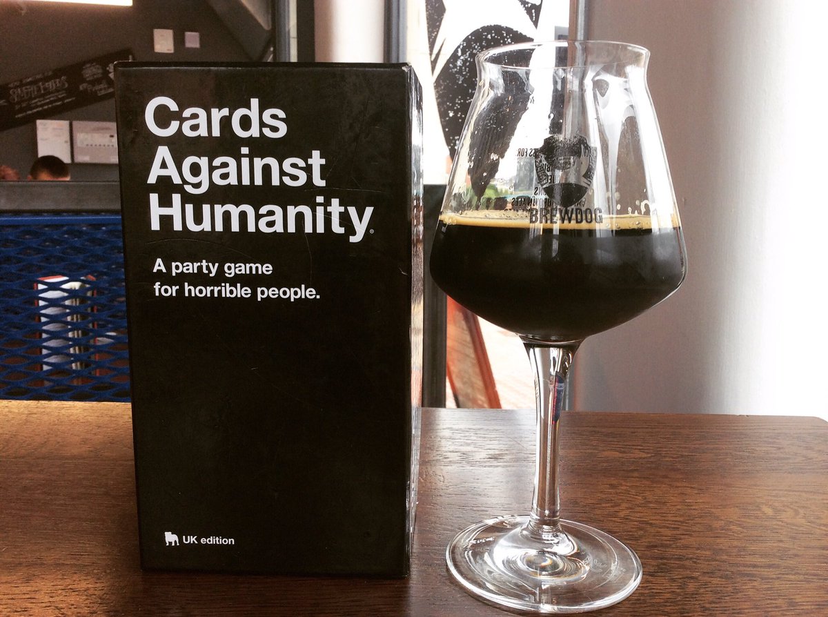BrewDogLeedsNS's tweet photo. *Tokyo and Cards Against Humanity on this fine Sunday. What could possibly go wrong #shuffledog #tokyo #sundayfunday https://t.co/rmyFdv0CjE