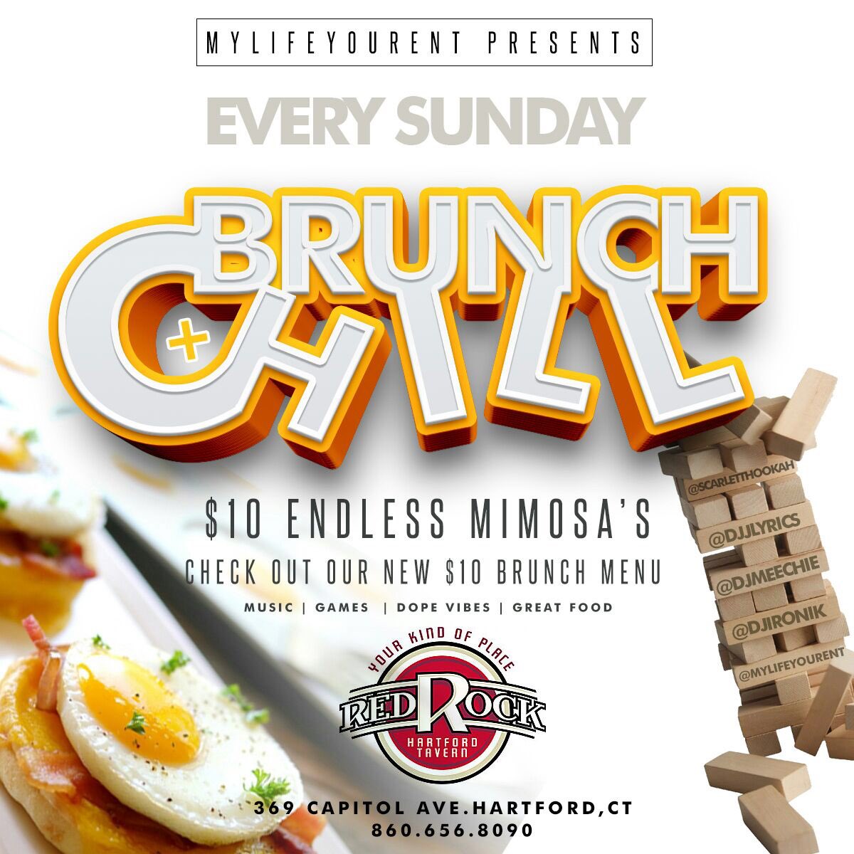 tramos1003's tweet photo. #Brunch+Chill TODAY RAIN OR SHINE!Music by @djmeechie @djjlyrics860 @djironik #umlimitedmimosas$10 #tellafriend https://t.co/m7s5OXjG5V