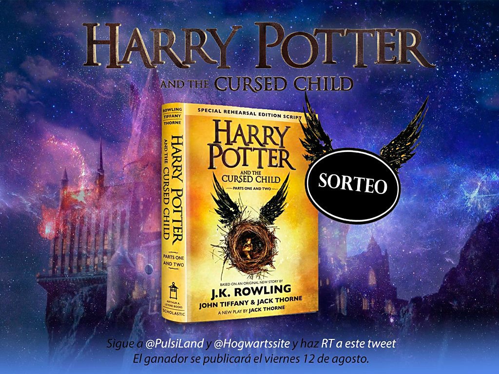 Hogwartssite's tweet image. ¡SORTEO! ⚡️ 
Sigue a @PulsiLand y a @Hogwartssite y haz RT a este tweet para ganar el 8º libro de #HarryPotter.