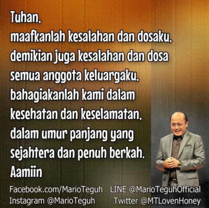 Katakanlah Aamiin atau Retweet, jika doa malam ini adalah doa Anda juga. Love you! ☺☺☺
