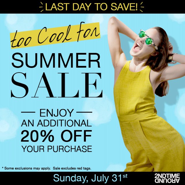 🎊💸 LAST DAY OF OUR #SUMMER #SALE 🎉💰