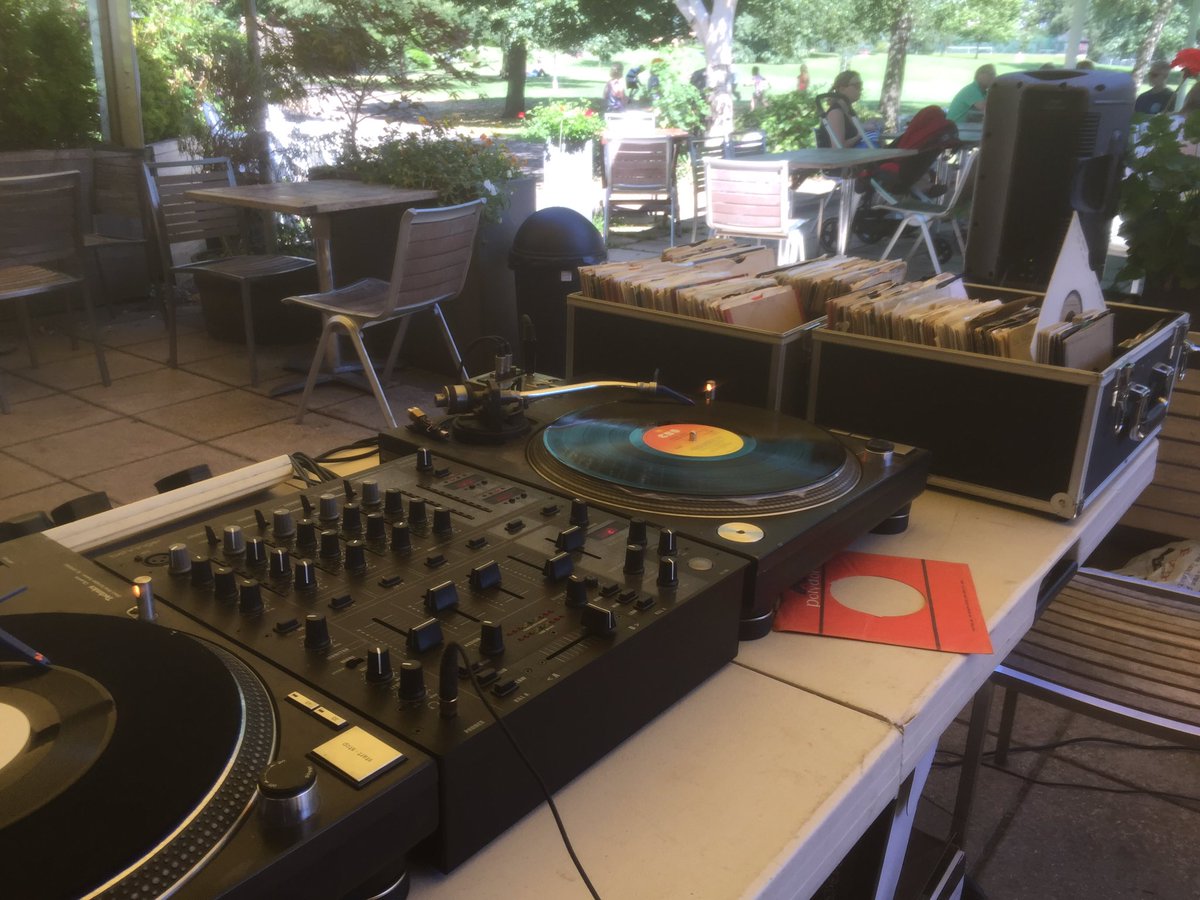 AliceParkBath's tweet photo. Live til five.. Yours truly on the decks! https://t.co/wlmBMPgZSQ